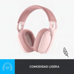 Audífono Logitech Zone Vibe 100 Inalámbrico Bluetooth Color Rosa_5