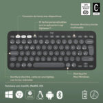 Teclado Pebble Keys 2 K380s Inalámbrico Logitech Negro Español Logitech Grafito_2