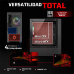 Gabinete Balam Rush Nitrox Edge Pro Crystal Mini Torre Negro_4