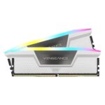 Corsair Vengeance RGB DDR5 RAM 32GB (2x16GB) hasta 6400MHz CL36 Intel XMP 3.0 Memoria de Ordenador de Sobremesa â Blanco (CMH32GX5M2B6400C36W)_0