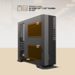 Gabinete Mini Torre Slim Onex Gs455 M-atx Fuente Sfx 500w Negro_3