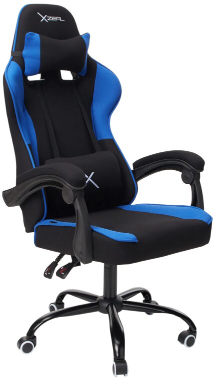 Stylos XZSXZ20A Silla Gamer XZ20 Tela/Brazo Ajustable Soporte Lumbar Color Azul_0