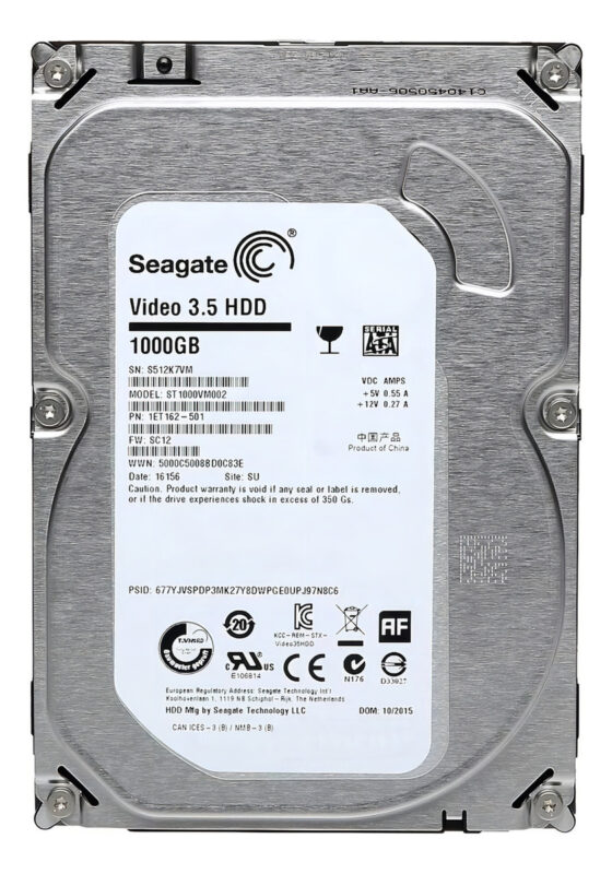 Disco Duro Hd Seagate St1000vm002 3.5 De 1 Tb Plata_0