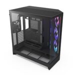 NZXT Gabinete H9 Flow RGB Negro â ATX, IluminaciÃ³n RGB, Cristal Templado, DiseÃ±o Amplio y USB 3.2 Tipo A/C_0