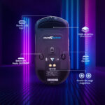 Mouse Gamer Inalámbrico Dual 2.4ghz + Bluetooth Game Factor Mow800-bk Rgb 26000 Dpi 4k Negro_5