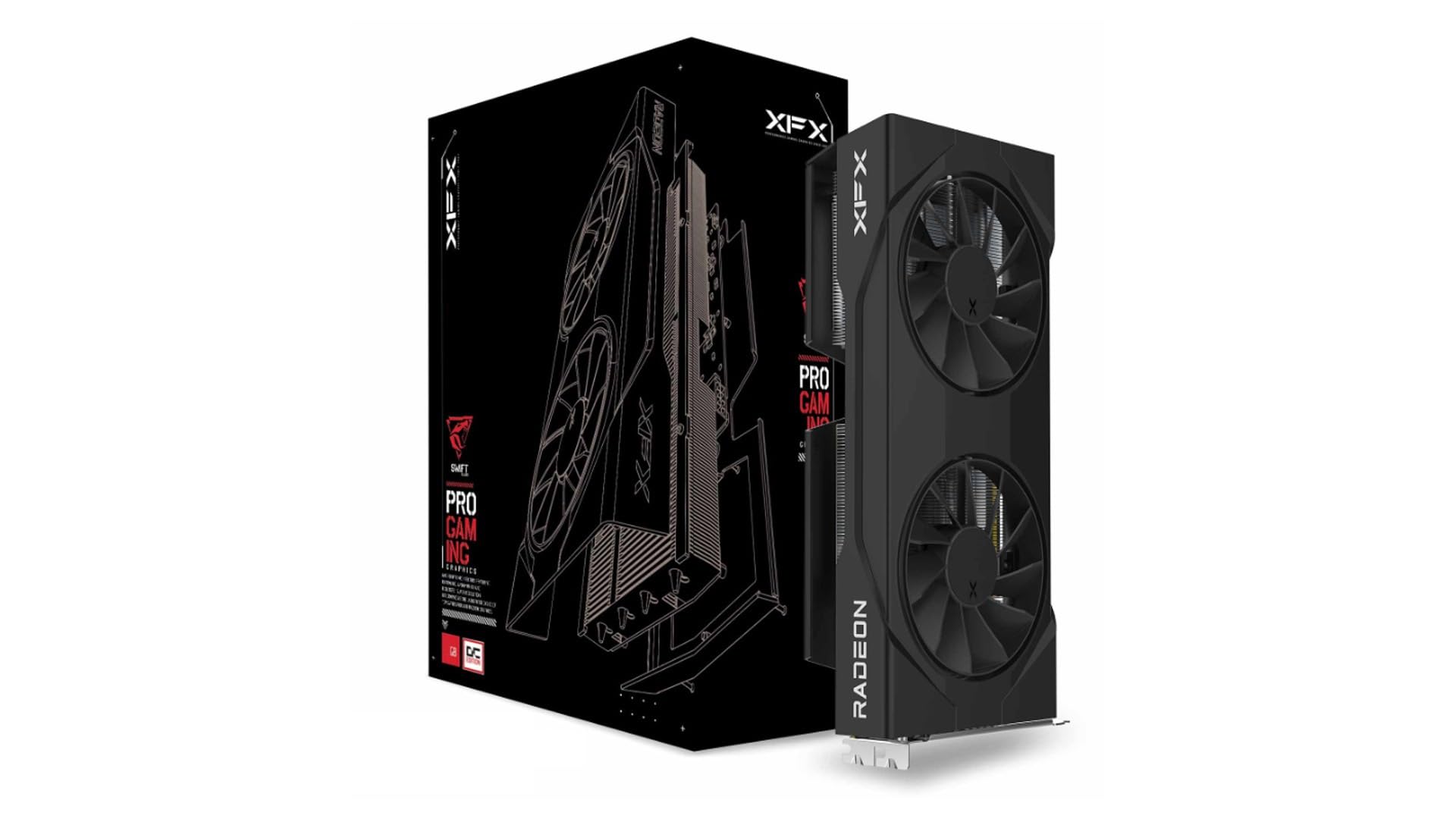 XFX Swift AMD Radeon RX 9060XT OC Double Fan Gaming Edition GDDR6 16GB GPU RX-96TSW16BQ_0 XFX Swift AMD Radeon RX 9060XT OC Double Fan Gaming Edition GDDR6 16GB GPU RX-96TSW16BQ_0