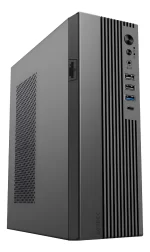 Gabinete Acteck Onex Gs450 Micro Atx Mini Torre Slim 1 Ventilador Fuente 400w Usb-c Lector De Micro Sd Y Sd Ac-943086 Negro_0