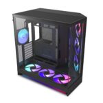 Gabinete NZXT H9 Flow 2 RGB Negro  ATX, Paneles de Cristal, RGB Integrado, USB 3.2 Tipo A/C, Alto Rendimiento y Estética_0