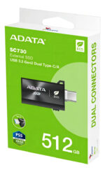 Disco Duro Solido Ssd Externo Adata Sc730 512gb Ps5 / Xbox X Color Negro_8