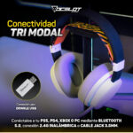 Audífonos Ocelot Phantom H1 Inalámbricos Blanco_2