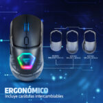 Mouse Game Factor Mow700-bk Inalámbrico, Bluetoot, Negro_1