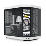 Hyte Y70 Touch Infinite Dual Chamber ATX Mid Tower - Funda estética Moderna con visualización táctil LCD integrada de 2,5 K, Panda/Blanco, CS-HYTE-Y70TTI-WB_0