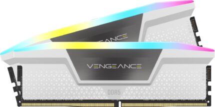 CORSAIR VENGEANCE RGB DDR5 RAM 64GB (2x32GB) 5200MHz CL40 Intel XMP 3.0 Memoria de Ordenador de Sobremesa  Blanco (CMH64GX5M2B5200C40W)_0