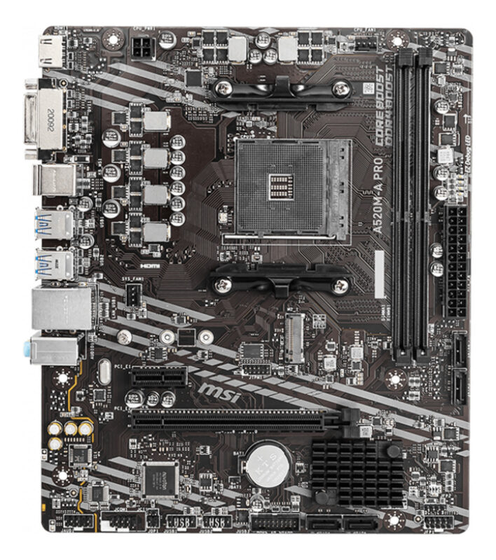 Msi A520m-a Pro Micro Atx Am4 Ddr4 Negro_1