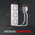 Cooler Líquido Balam Rush Br-944076 Rgb Blanco 360mm_4