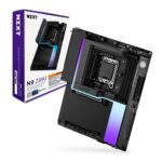 NZXT N9 Z890 - Placa Base Intel Z890 LGA 1851 ATX Gaming para Core Ultra (Serie 2) - 20+1+1, DDR5, 5X M.2, PCIe 5.0, Wi-Fi 7, 5GbE, Thunderbolt 4 - RGB, Cubierta de Metal Completo - Negro_0