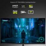 Monitor Yeyian Gaming Elysium 27 Pulgadas, 180hz, Fhd 1920x1080 , Fast Ips,1ms, Freesync, Hdr, Vesa 100 * 100, Hdmi 1.2 , Displayport 1.4, Para Xbox Series X/s/ps5/ps4/, Ymf-ipf27-m1 Negro_2