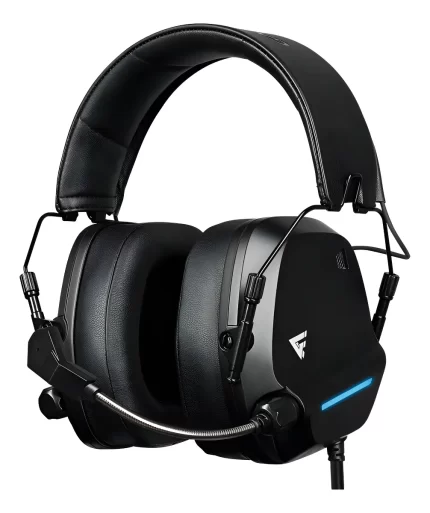 Audífonos Gamer Con Micrófono Para Pc Game Factor Hsg550 7.1 Virtual Usb Negro_0