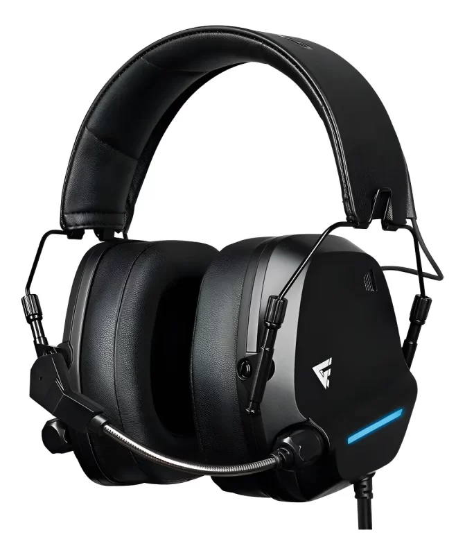 Audífonos Gamer Con Micrófono Para Pc Game Factor Hsg550 7.1 Virtual Usb Negro_0