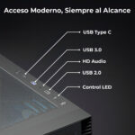 Gabinete Yeyian Gaming Ycm-apela-m1 Negro Mini Tower_6