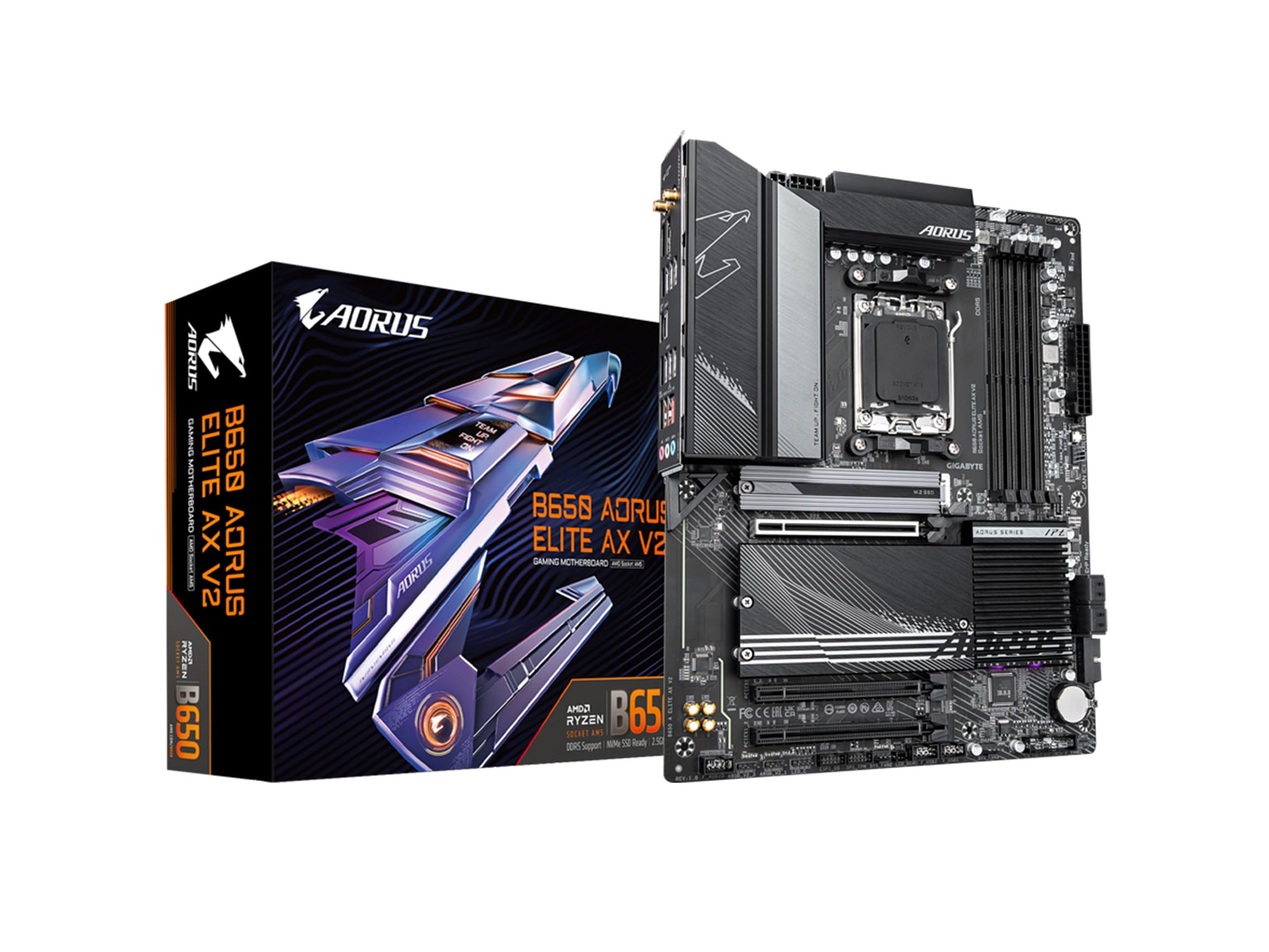 GIGABYTE B650 AORUS Elite AX V2 (AM5/ LGA 1718/ AMD/ B650/ ATX/ 5 años de garantía/DDR5/ Triple M.2/ PCIe 5.0/ USB 3.2 Gen2X2 Type-C/WiFi 6E/ 2.5GbE LAN/Q-Flash Plus/EZ-Latch/Placa Madre)_0 GIGABYTE B650 AORUS Elite AX V2 (AM5/ LGA 1718/ AMD/ B650/ ATX/ 5 años de garantía/DDR5/ Triple M.2/ PCIe 5.0/ USB 3.2 Gen2X2 Type-C/WiFi 6E/ 2.5GbE LAN/Q-Flash Plus/EZ-Latch/Placa Madre)_0