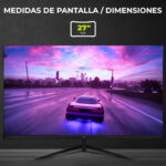Monitor Yeyian Gaming Elysium 27 Pulgadas, 180hz, Fhd 1920x1080 , Fast Ips,1ms, Freesync, Hdr, Vesa 100 * 100, Hdmi 1.2 , Displayport 1.4, Para Xbox Series X/s/ps5/ps4/, Ymf-ipf27-m1 Negro_8