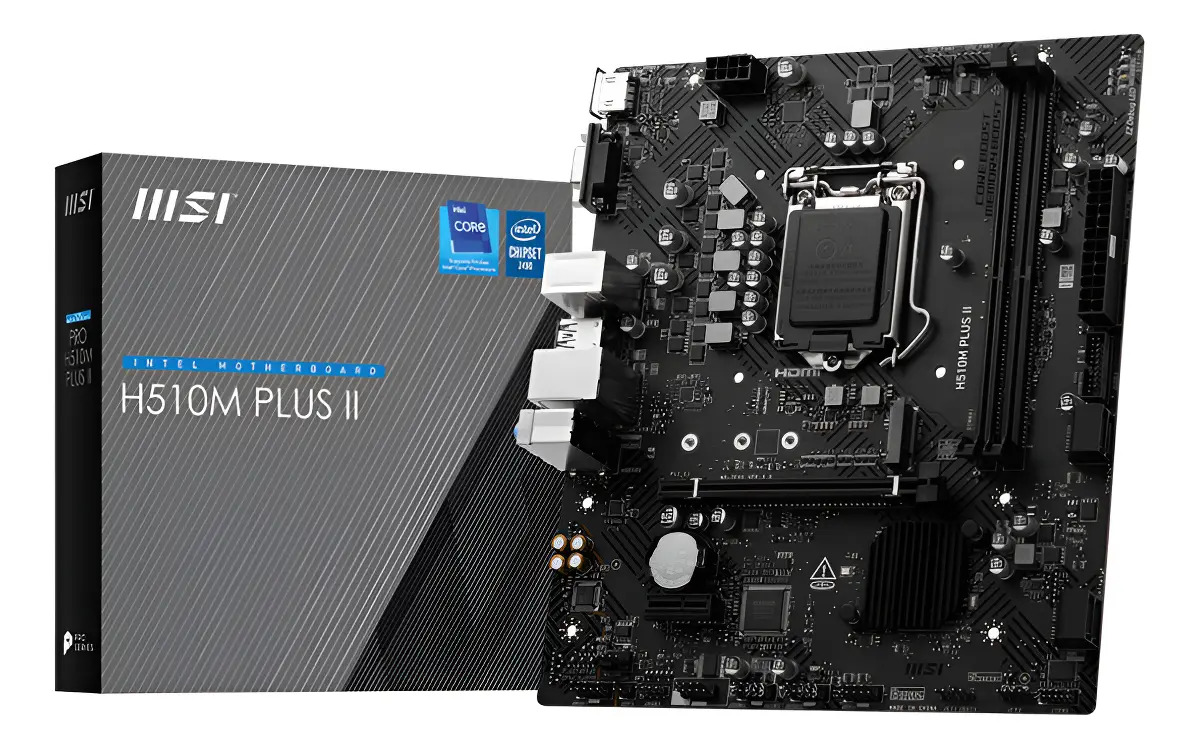 Tarjeta Madre Msi H510m Ii Plus Ddr4 Lga 1200 10.a Gen Negro_0 Tarjeta Madre Msi H510m Ii Plus Ddr4 Lga 1200 10.a Gen Negro_0