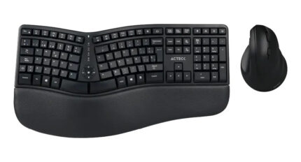 Combo Acteck 2 En 1 Teclado Ergonomico Mouse Vertical 2.4 Color del mouse Negro Color del teclado Negro_0