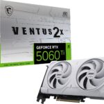 MSI Gaming RTX 5060 Ti 8G Ventus 2X OC Tarjeta gráfica Blanca (8GB GDDR7, TBA-bit, Rendimiento Extremo: TBA MHz, DisplayPort x3 2.1a, HDMI 2.1b, NVIDIA Blackwell Architecture)_0