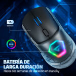 Mouse Game Factor Mow700-bk Inalámbrico, Bluetoot, Negro_4