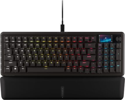 CORSAIR VANGUARD PRO 96 Efecto Hall Teclado con Cable para Juegos Magnético-Mecánico  Formato 96%, MGX Hyperdrive Interruptores, 8 000 Hz, Rapid Trigger, Virtual Stream Deck, Flashtap SOCD, QWERTY US_0