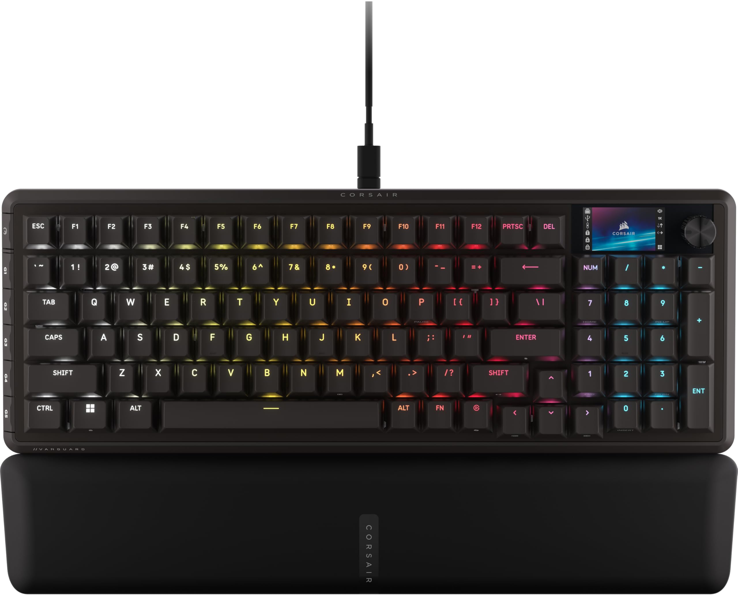 CORSAIR VANGUARD PRO 96 Efecto Hall Teclado con Cable para Juegos Magnético-Mecánico Formato 96%, MGX Hyperdrive Interruptores, 8 000 Hz, Rapid Trigger, Virtual Stream Deck, Flashtap SOCD, QWERTY US_0 CORSAIR VANGUARD PRO 96 Efecto Hall Teclado con Cable para Juegos Magnético-Mecánico Formato 96%, MGX Hyperdrive Interruptores, 8 000 Hz, Rapid Trigger, Virtual Stream Deck, Flashtap SOCD, QWERTY US_0