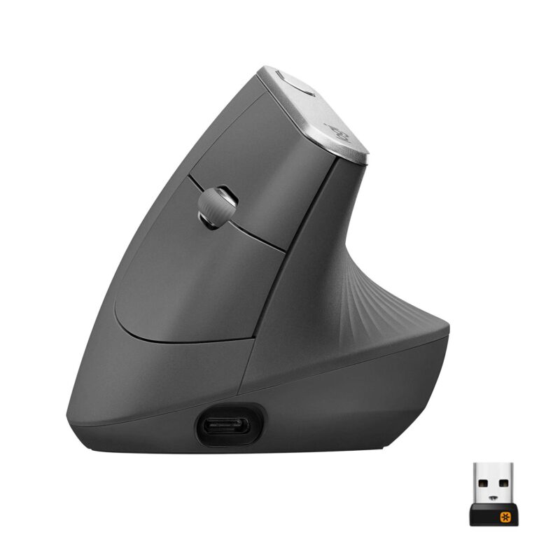 Logitech MX Vertical Mouse InalÃ¡mbrico ErgonÃ³mico, Multi-Ordenador, 2,4 GHz/Bluetooth con Receptor Unifying USB, Seguimiento Ãptico 4000 dpi, 4 Botones, Carga RÃ¡pida, PortÃ¡til/PC/Mac/iPad OS - Negro._0