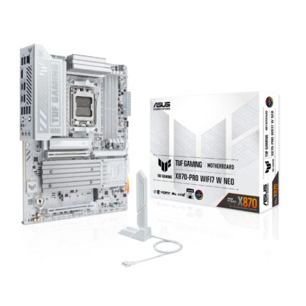 ASUS TUF Gaming X870-PRO WIFI7 W Neo AMD ATX, 16+2+1 etapas de Potencia, DDR5 con tecnologÃ­a NitroPath DRAM y AEMP, Cuatro Ranuras M.2, PCIe 5.0 para GPU de Ãºltima generaciÃ³n, Ethernet de 5 GB y BIOS_0