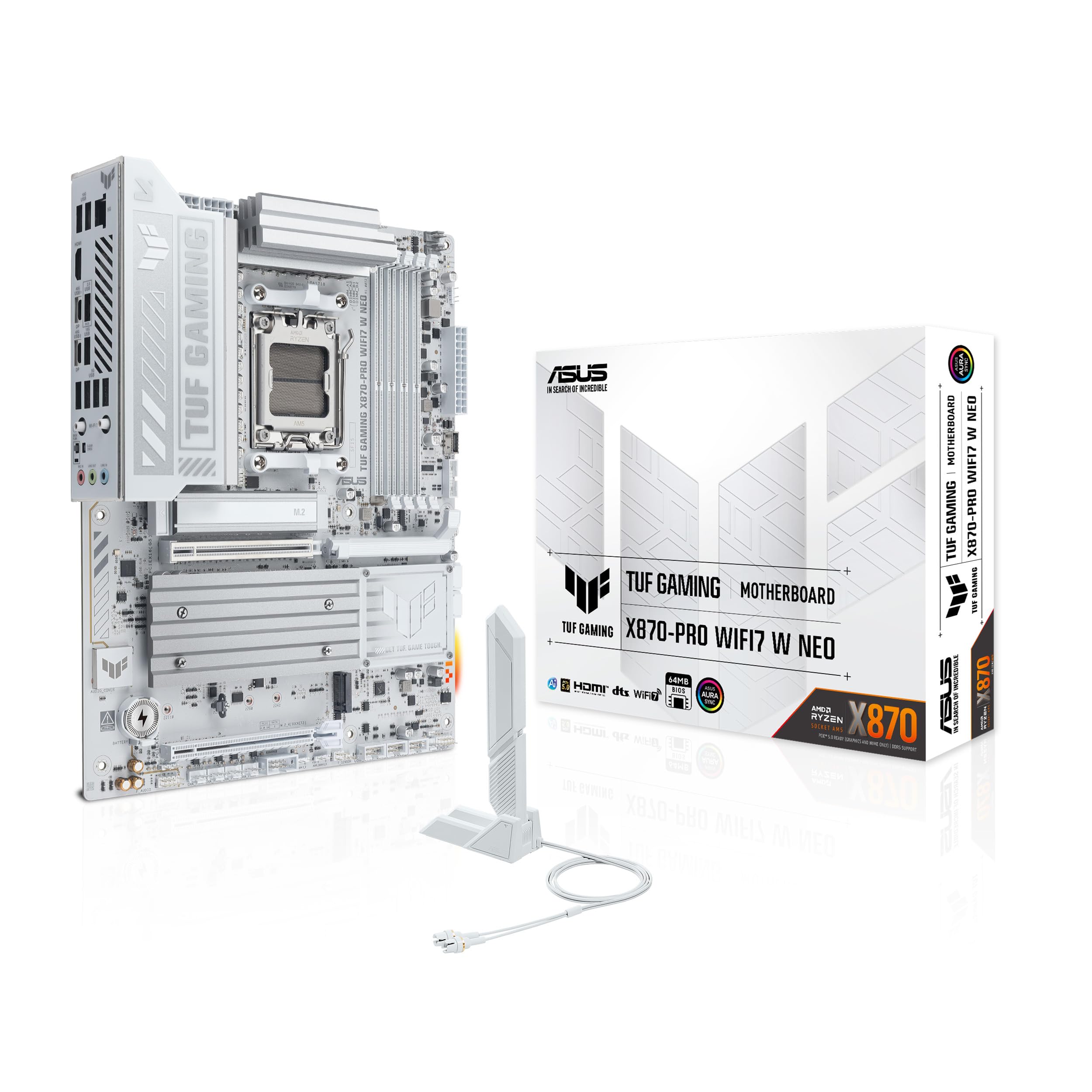 ASUS TUF Gaming X870-PRO WIFI7 W Neo AMD ATX, 16+2+1 etapas de Potencia, DDR5 con tecnologÃa NitroPath DRAM y AEMP, Cuatro Ranuras M.2, PCIe 5.0 para GPU de última generación, Ethernet de 5 GB y BIOS_0 ASUS TUF Gaming X870-PRO WIFI7 W Neo AMD ATX, 16+2+1 etapas de Potencia, DDR5 con tecnologÃa NitroPath DRAM y AEMP, Cuatro Ranuras M.2, PCIe 5.0 para GPU de última generación, Ethernet de 5 GB y BIOS_0