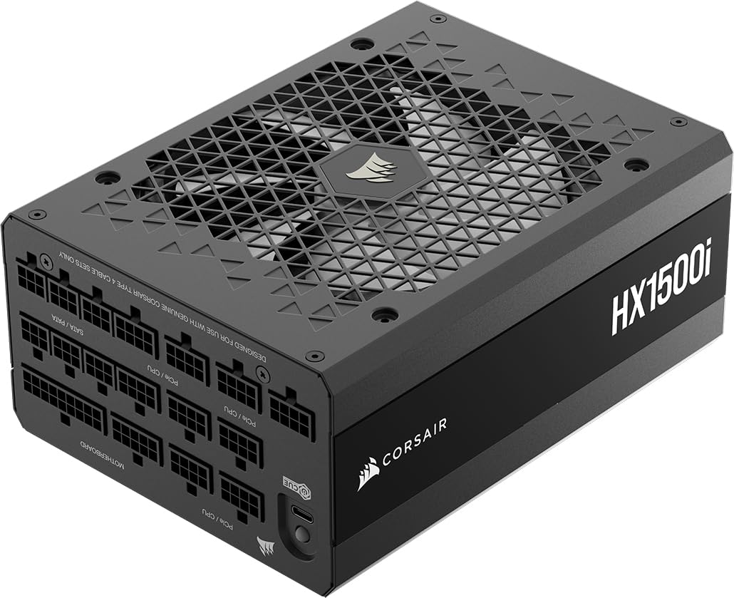 Corsair HX1500i (2025) Fuente de Alimentación ATX Silenciosa Totalmente Modular con Cable 12V-2×6 â Compatible con ATX 3.1 y PCIe 5.1, Eficiencia Cybenetics Platinum â Negro_0 Corsair HX1500i (2025) Fuente de Alimentación ATX Silenciosa Totalmente Modular con Cable 12V-2x6 â Compatible con ATX 3.1 y PCIe 5.1, Eficiencia Cybenetics Platinum â Negro_0