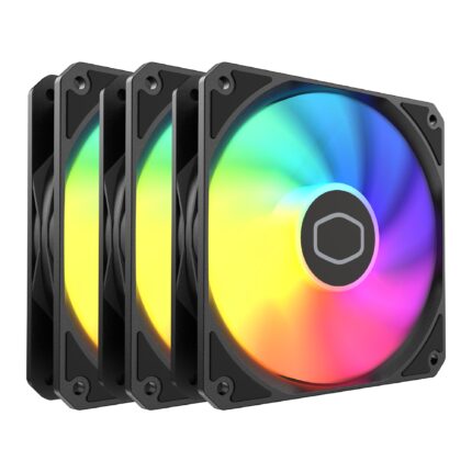 Cooler Master MF120 Lite | Enfriador de líquidos | 3 ventiladores, iluminación aRGB de 120 mm, divisor aRGB, PWM dinámico 1.750 RPM, cuchillas de equilibrio de aire. MFW-B2DN-173PA-R1_0