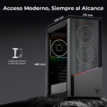 Gabinete Yeyian Gaming Ycm-apela-m1 Negro Mini Tower_7
