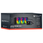 Enfriamiento Liquido Balam Rush Cryo Prism 360 Black 120mm Argb 4 Pines Pwm 1800 Rpm Tdp 300w Lga1851 Am5 Caratulas Intercambiables + Display De Temperatura Negro Br-944069_5