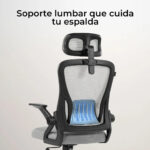 Silla De Oficina Flux Lite Ec313hr Hasta 100 Kg Inclin 120° - Marco Negro - Malla_6