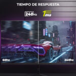 Monitor Yeyian Gaming 24 Pulgadas, 240ghz, Fhd 1920x1080 , Fast Ips,1ms, Freesync, G-sync, Hdr, Vesa 75 * 75, Hdmi 2.0 , Displayport 1.4, Para Xbox Series X/s/ps5/ps4/, Ymf-fp24-m1 Negro_2