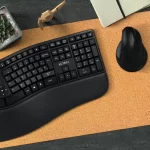 Combo Acteck 2 En 1 Teclado Ergonomico Mouse Vertical 2.4 Color del mouse Negro Color del teclado Negro_3