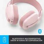 Audífono Logitech Zone Vibe 100 Inalámbrico Bluetooth Color Rosa_3