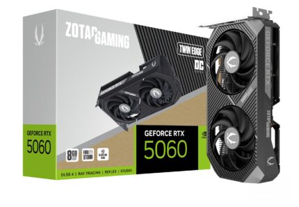 ZOTAC Gaming GeForce RTX 5060 Individual Edge OC DLSS 4 8GB GDDR7 128 bits 28 Gbps PCIE 5.0 Tarjeta gráfica para Juegos, Tarjeta compacta SFF, ZT-B50600H-10M_0