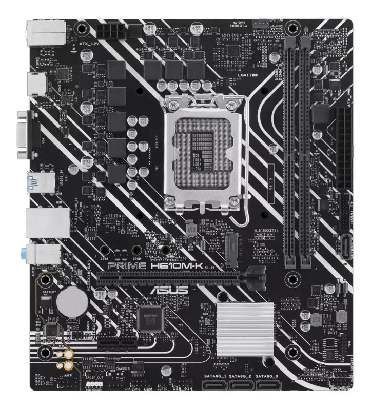 Tarjeta Madre Asus Prime H610m-k Lga 1700 2x Ddr5 Micro Atx Negro_1