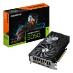 Gigabyte GeForce RTX 5050 WINDFORCE OC V2 8G Tarjeta grÃ¡fica - 8GB GDDR6, 128bit, PCI-E 5.0, 2572MHz Core Clock, 2 x DP, 2 x HDMI, NVIDIA DLSS 4, GV-N5050WF2OCV2-8GD_0
