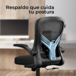 Acteck Silla Flux Base Ec343, Respaldo De Malla, Negro_6