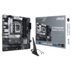 Asus Prime B660M-A WiFi D4 LGA 1700(Intel 12th Gen) mATX Motherboard (PCIe 4.0,Intel Wi-Fi 6,DDR4,2xM.2 Slots, 1Gb LAN, DP,2 x HDMI, Rear USB 3.2 Gen 2, Front USB 3.2 Gen 1 Type-C, Aura Sync)_0