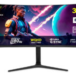 Monitor Gamer Curvo Yeyian Va 34 , 100hz, 1ms, 3440x1440 Wide Quad Hd, Luces Rgb, Hdmi 2.0, Displayport, Freesync, G-sync, Vesa, Para Xbox Series X/s/ps5/ps4/mac Ymc-fv234-m1 Negro_0
