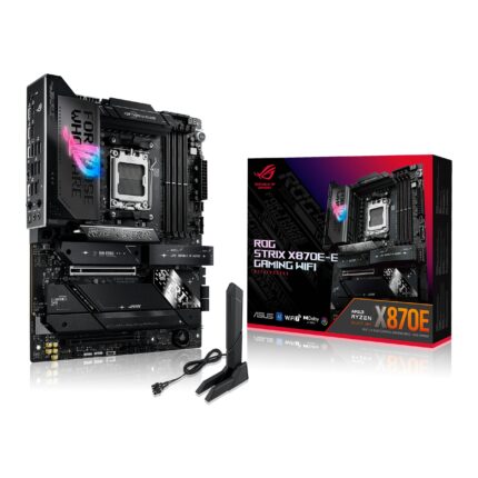 ASUS Motherboard ROG Strix X870E-E Gaming WiFi AMD AM5 X870 ATX, DDR5 AEMP, WiFi 7, 5X M.2, PCIe® 5.0, Q-Release Slim, USB4®, AI OCing & Networking_0